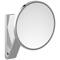 Keuco Cosmetic mirrors Kosmetikspiegel 21.2x31.8 cm rund mit Beleuchtung nickel 17612059003