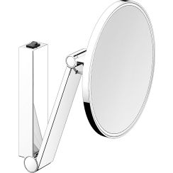 Keuco Cosmetic mirrors Kosmetikspiegel 21.2x31.8 cm rund mit Beleuchtung nickel 17612059004
