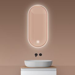 Oltens Nordlis Spiegel 40x90 cm oval mit Beleuchtung mit Spiegelheizung 64113610