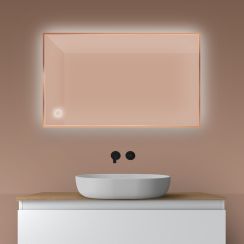 Oltens Nordlis Spiegel 60x100 cm rechteckig mit Beleuchtung mit Spiegelheizung 64111610