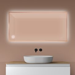 Oltens Nordlis Spiegel 60x120 cm rechteckig mit Beleuchtung mit Spiegelheizung 64112610