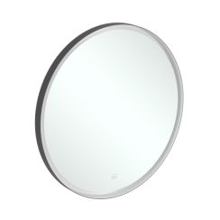 Villeroy & Boch Subway 3.0 Spiegel 71.2x71.2 cm rund mit Beleuchtung silber A46471BC