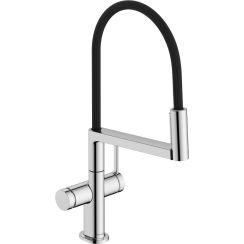 Hansgrohe Talis Select M54 PowderSpray Küchenarmatur Stehend chrom-schwarz 72861000