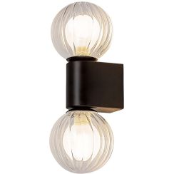 Rabalux Colzar Leuchter 2x3.5 W schwarz-transparent 75022