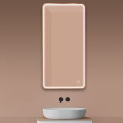 Oltens Nordlis Spiegel 60x120 cm rechteckig mit Beleuchtung mit Spiegelheizung 64118610