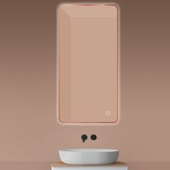 Oltens Nordlis Spiegel 60x120 cm rechteckig mit Beleuchtung mit Spiegelheizung 64121610