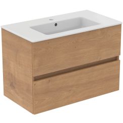 Ideal Standard Eurovit+ Waschtisch mit Unterschrank 81.5 cm eiche R0574Y8