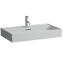 Laufen Kartell Waschbecken 80x46 cm rechteckig Klassisch grauer Stein H8163367591041