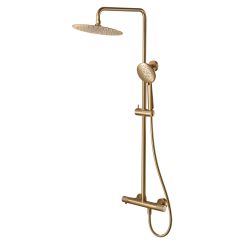 Cersanit Zen Duschset Wandmontage mit Thermostat mit Regenbrause kupfer S951-790