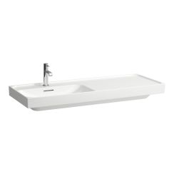 Laufen Meda Waschbecken 120x46 cm rechteckig Möbel weiß glanz H8171100001091