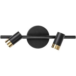 Rabalux Kadir Leuchter 2x6 W schwarz-transparent-gold 75041