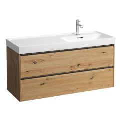 Laufen Meda Badschrank 118x45x51.5 cm Unterschrank hängend eiche H4217620112671