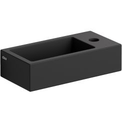 Clou Flush Waschbecken 36x18 cm rechteckig Klassisch-Aufsatzwaschbecken schwarz CL/03.12030