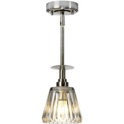 Elstead Lighting Agatha Pendelleuchte 1x3 W nickel BATH-AGATHA1P-BN