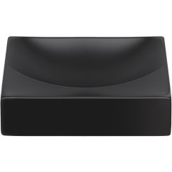 Clou Vale Waschbecken 28x19 cm rechteckig Klassisch-Aufsatzwaschbecken schwarz CL/03.30160