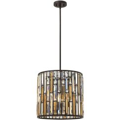 Elstead Lighting Gemma Pendelleuchte 3x60 W braun HK-GEMMA-P-B-VBZ