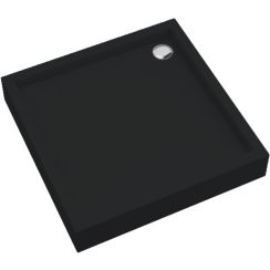 Schedpol Medium Black Mat Quadratische Duschwanne 90x90 cm schwarz 3.4731/C/MG