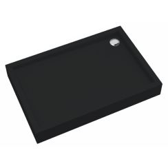 Schedpol Medium Black Mat Rechteckige Duschwanne 120x90 cm schwarz 3.4747/C/MG