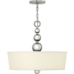 Elstead Lighting Zelda Pendelleuchte 3x60 W nickel HK-ZELDA-P-B-PN