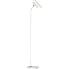Elstead Lighting Quinto Stehlampe 1x8 W weiß-messing QUINTO-FL-WAB