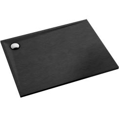 Schedline Libra Black Stone Rechteckige Duschwanne 100x80 cm schwarz 3SP.L1P-80100/C/ST