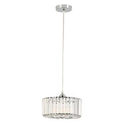 Light Prestige Vetro Pendelleuchte 1x15 W chrom LP-2910/1P CH round