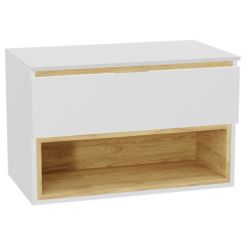 Set Schrankkorpus Excellent Tuto 2.0 MLEX.2171.800.WHBL, Naphtha-Arbeitsplatte Excellent Tuto 2.0 MLEX.2111.800.WH, MLEX.2151.800.01.WH