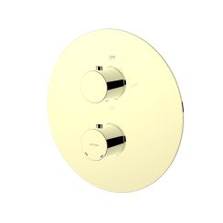 Oltens Katla Badewannen- und Duscharmatur Unterputz mit Thermostat goldener Glanz 34600800