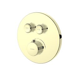 Oltens Onega Badewannen- und Duscharmatur Unterputz mit Thermostat goldener Glanz 34601800
