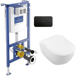 Satz kombi-Pack-Set mit Brett Villeroy & Boch Subway 2.0 5614R201, unterputzrahmen Villeroy & Boch ViConnect 92242700, 922490AN