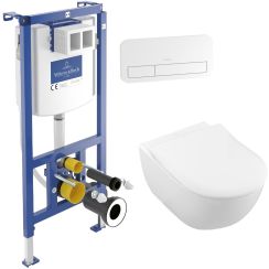Satz kombi-Pack-Set mit Brett Villeroy & Boch Subway 2.0 5614R201, unterputzrahmen Villeroy & Boch ViConnect 92242700, 92249068