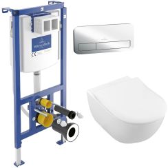 Satz kombi-Pack-Set mit Brett Villeroy & Boch Subway 2.0 5614R201, unterputzrahmen Villeroy & Boch ViConnect 92242700, 92249061