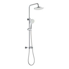 Invena Rikia Duschset Wandmontage mit Regenbrause chrom AU-24-B01