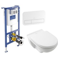 Satz unterputzrahmen Villeroy & Boch ViConnect 92242700, kombi-Pack-Set mit Brett Villeroy & Boch O.Novo 5660H101, 92249068