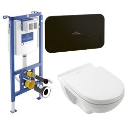 Satz unterputzrahmen Villeroy & Boch ViConnect 92242700, kombi-Pack-Set mit Brett Villeroy & Boch O.Novo 5660H101, 922490AN