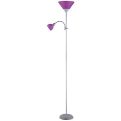 Rabalux Action Stehlampe 2x100 W violett-silber 4020