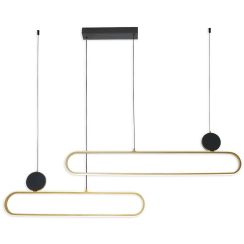 Goldlux Florentyna Pendelleuchte 2x48 W gold 333902