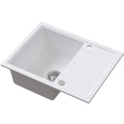 Ruvetti Axel Granitspüle 65x50 cm weiß 3001AX_WH120_W