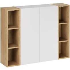 Set Badschrank Comad Aster White ASTER WHITE 80-30-1D, Badregal Comad Dalia Cashmere CREMONA UN 83-20-80