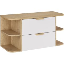 Set Unterschrank Comad Aster White ASTER WHITE 82-60-46-2S, Naphtha-Arbeitsplatte Comad Ovalia Cremona OVALIA CREMONA 89-100-46 M, CREMONA UN 81-20-44 SM