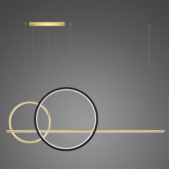 Altavola Design Linea Pendelleuchte 3x57 W schwarz-gold LA087/P2X_60_40_150_3k_gold_black