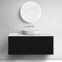 Set Unterschrank Oltens Lun 60030300, Naphtha-Arbeitsplatte Oltens Lun 63027000