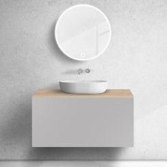 Set Unterschrank Oltens Lun 60034900, Naphtha-Arbeitsplatte Oltens Lun 63026060