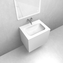 Set Waschbecken Oltens Kalla 40209900, Unterschrank Oltens Lun 60032000