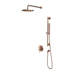 Omnires Y Duschset Unterputz mit Kopfbrause kupfer SYSY47CP