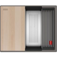 Franke Kanon Granitspüle 56x46 cm grau/graphit/onyx 125.0749.658