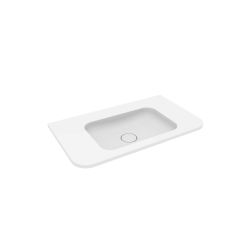 Oltens Hamnes Waschbecken 80x46.1 cm rechteckig Möbel weiß matte 40213900