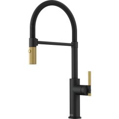 Franke Maris Stripes Küchenarmatur Stehend schwarz-gold/altgold 115.0747.679