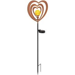 Globo Lighting Solar Solar-Stehleuchte 1x0.06 W schwarz-kupfer 36580R