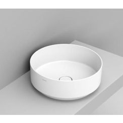 Ceramica Dolomite Noemi Waschbecken 44x44 cm rund Aufsatzwaschbecken weiß glanz D310501